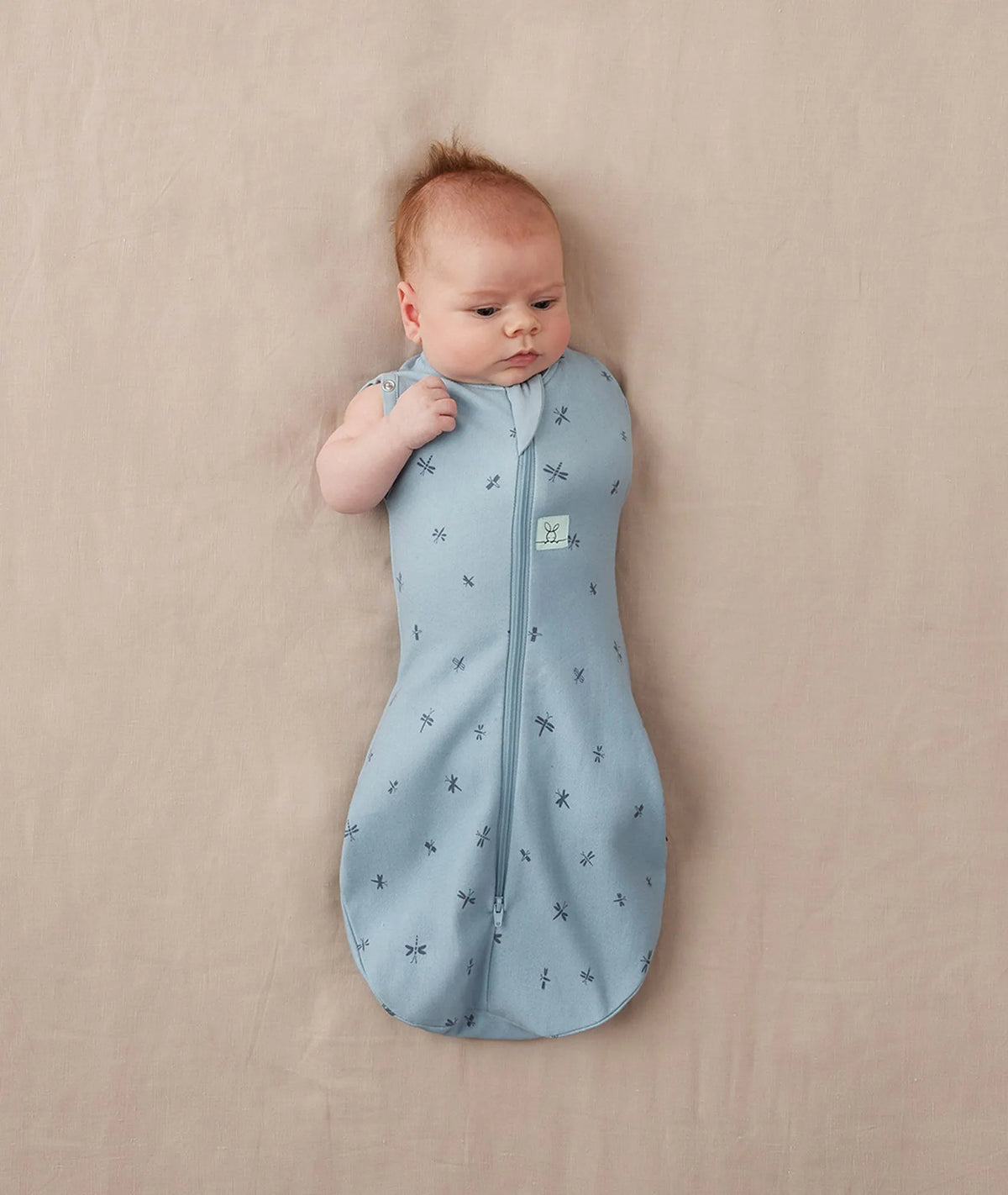 ErgoPouch Cocoon Swaddle Bag 1.0 TOG - Dragonflies One Arm Out