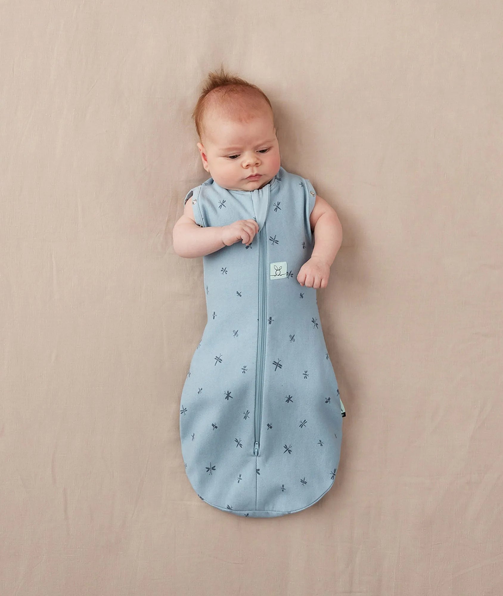 ErgoPouch Cocoon Swaddle Bag 1.0 TOG - Dragonflies Both Arms out