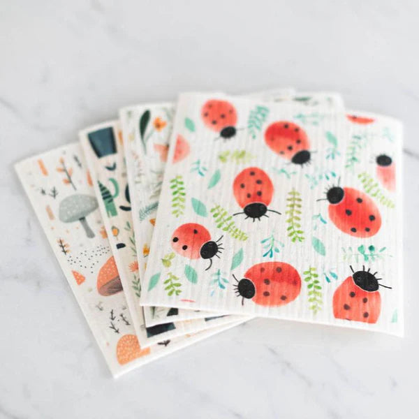 In the Garden - Colibri Canada Reusable Sponge Cloths 4 PK