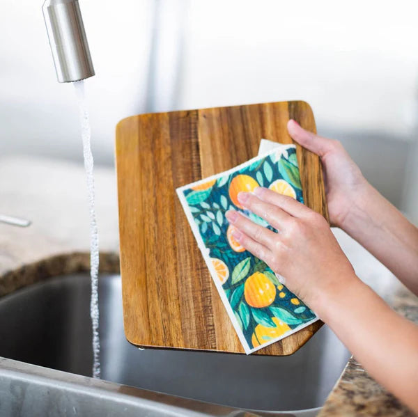 Colibri Canada Reusable Sponge Cloths 4 PK In the Orchard Lifestyle 2