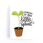 Pedaller Designs Greeting Card - Congrats On Your Little Sprout