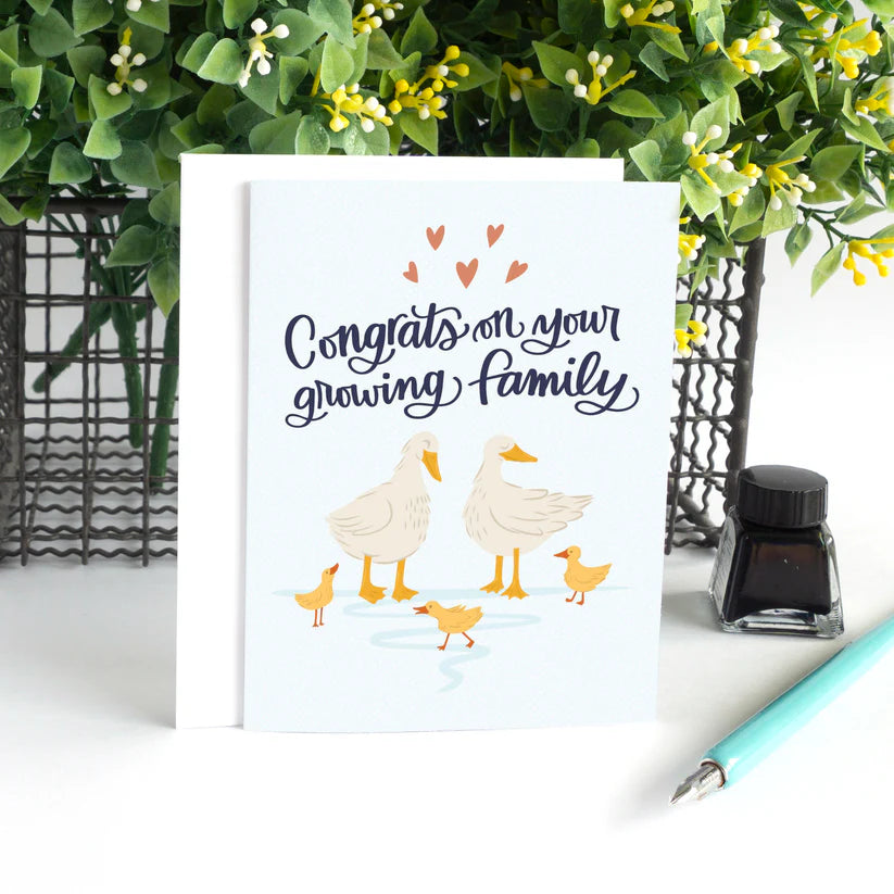 Pedaller Designs Greeting Card - Congrats On Your Growing Family 2