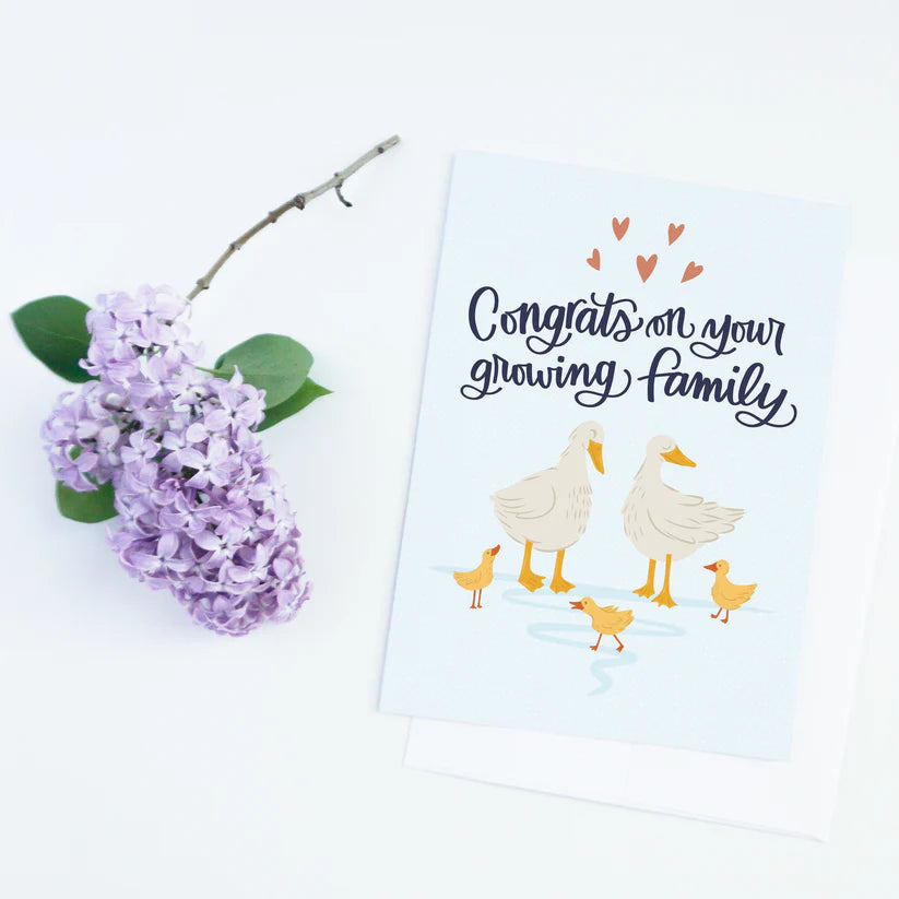 Pedaller Designs Greeting Card - Congrats On Your Growing Family 3