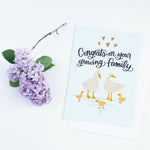 Pedaller Designs Greeting Card - Congrats On Your Growing Family 3
