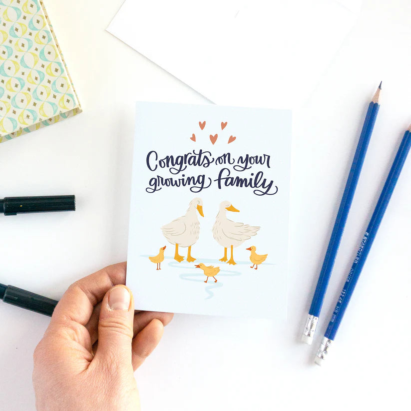 Pedaller Designs Greeting Card - Congrats On Your Growing Family 4