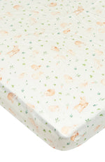 Loulou Lollipop Fitted Crib Sheet - Bunny Meadow