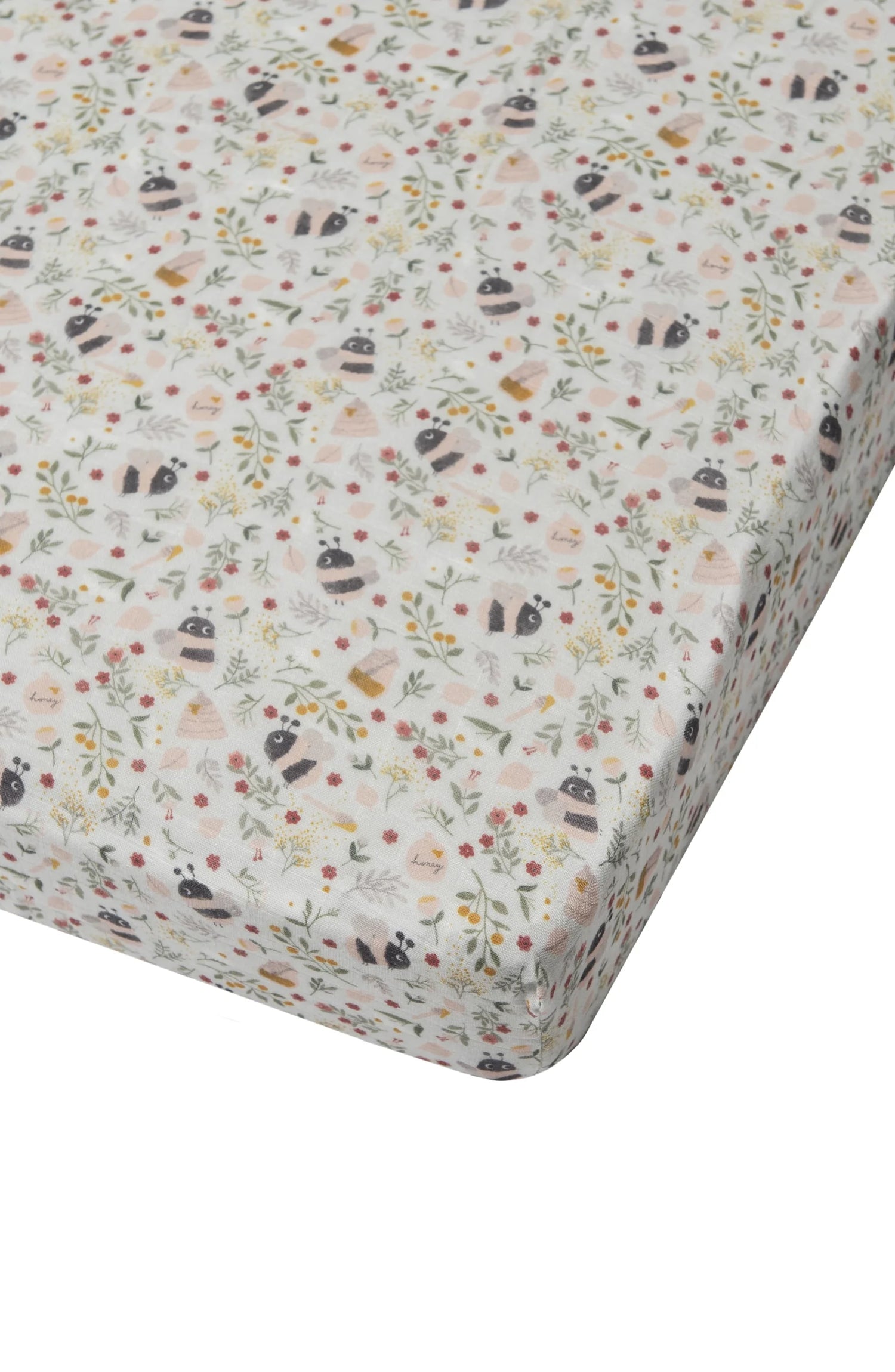 Loulou Lollipop Fitted Crib Sheet - Bumble Bees