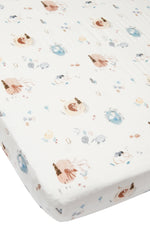 Loulou Lollipop Fitted Crib Sheet - Cozy Forest