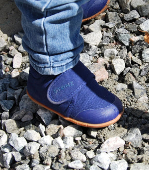 Stonz Cruiser Natural Baby Shoes - Navy Lifestyle 1