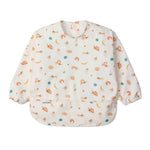 Loulou Lollipop Long Sleeve Waterproof Bib - French Breakfast