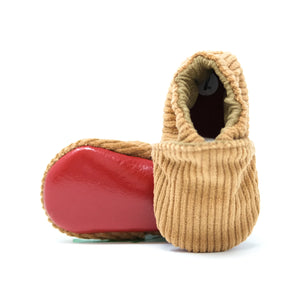Little Grapefruit Baby Shoes - Beige Corduroy 2