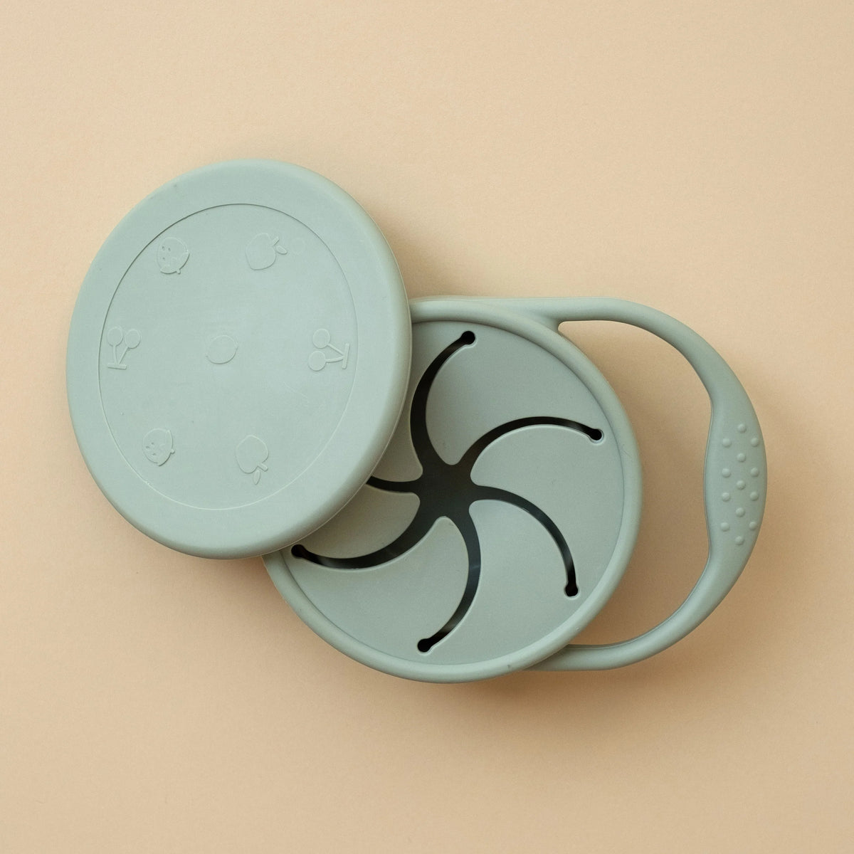 Sage - Minika Collapsible Silicone Snack Cup & Lid