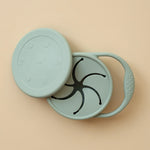 Sage - Minika Collapsible Silicone Snack Cup & Lid