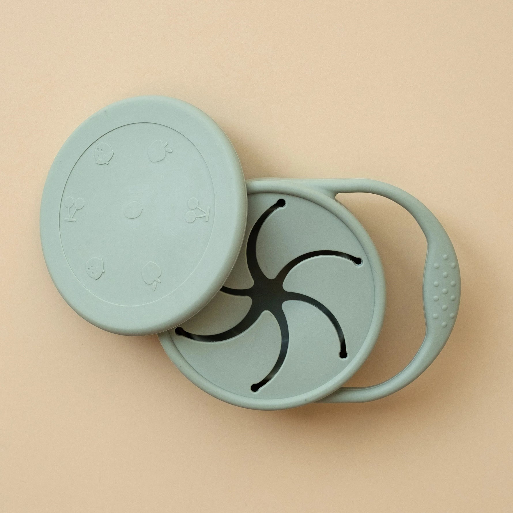 Sage - Minika Collapsible Silicone Snack Cup & Lid