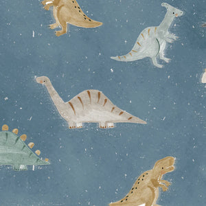 Loulou Lollipop Luxe Muslin Swaddle - Dinosaur Stomp Print Detail