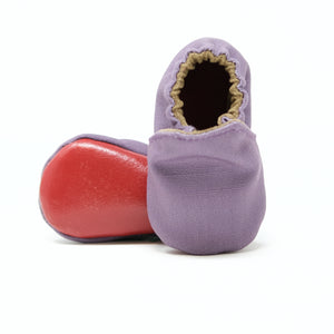 Little Grapefruit Baby Shoes - Dusty Rose Linen 2