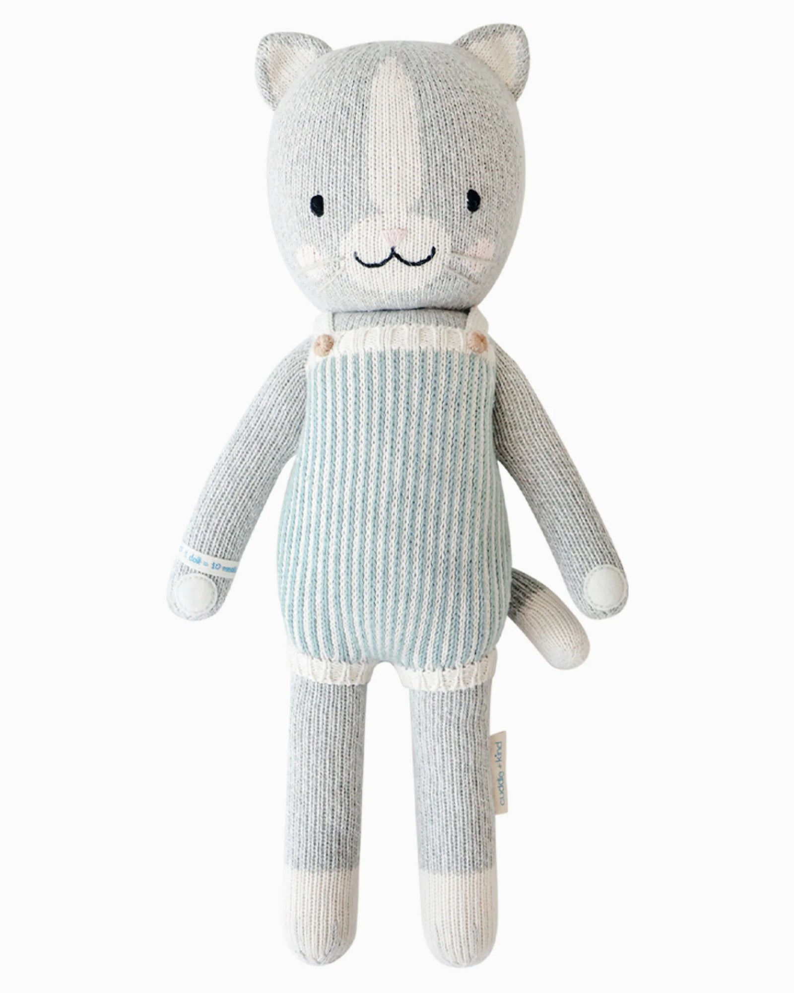 cuddle + kind Hand-Knit Doll - Dylan the Kitten