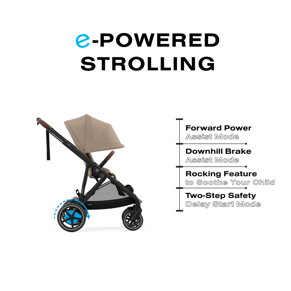 CYBEX e-Gazelle S Stroller - Electric Powered Strolling