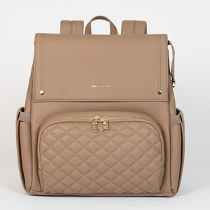 Enya Mond Luna Diaper Bag Backpack - Terra - Front View