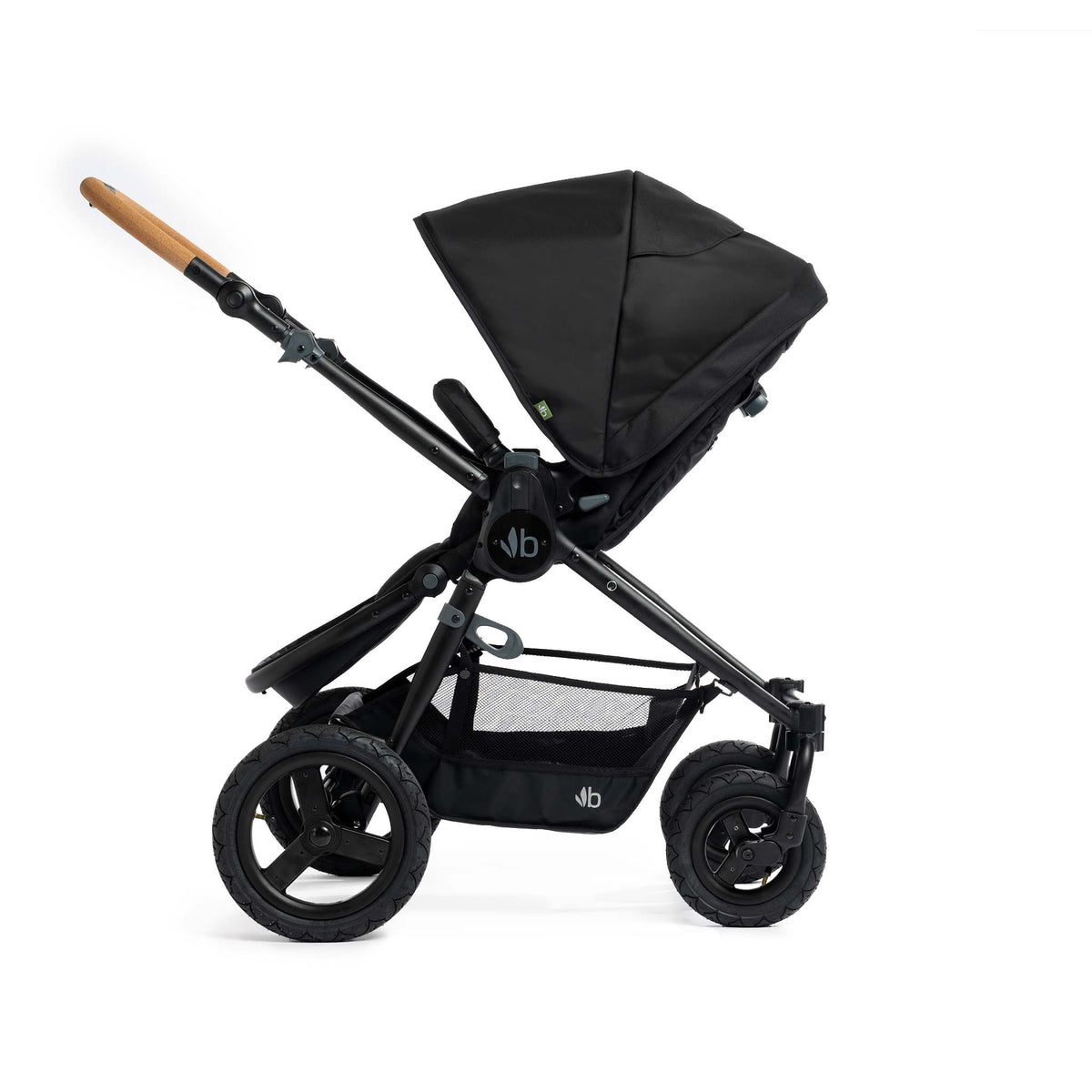 Black with Black Frame Bumbleride Era Stroller (2024) - Parent Facing View 