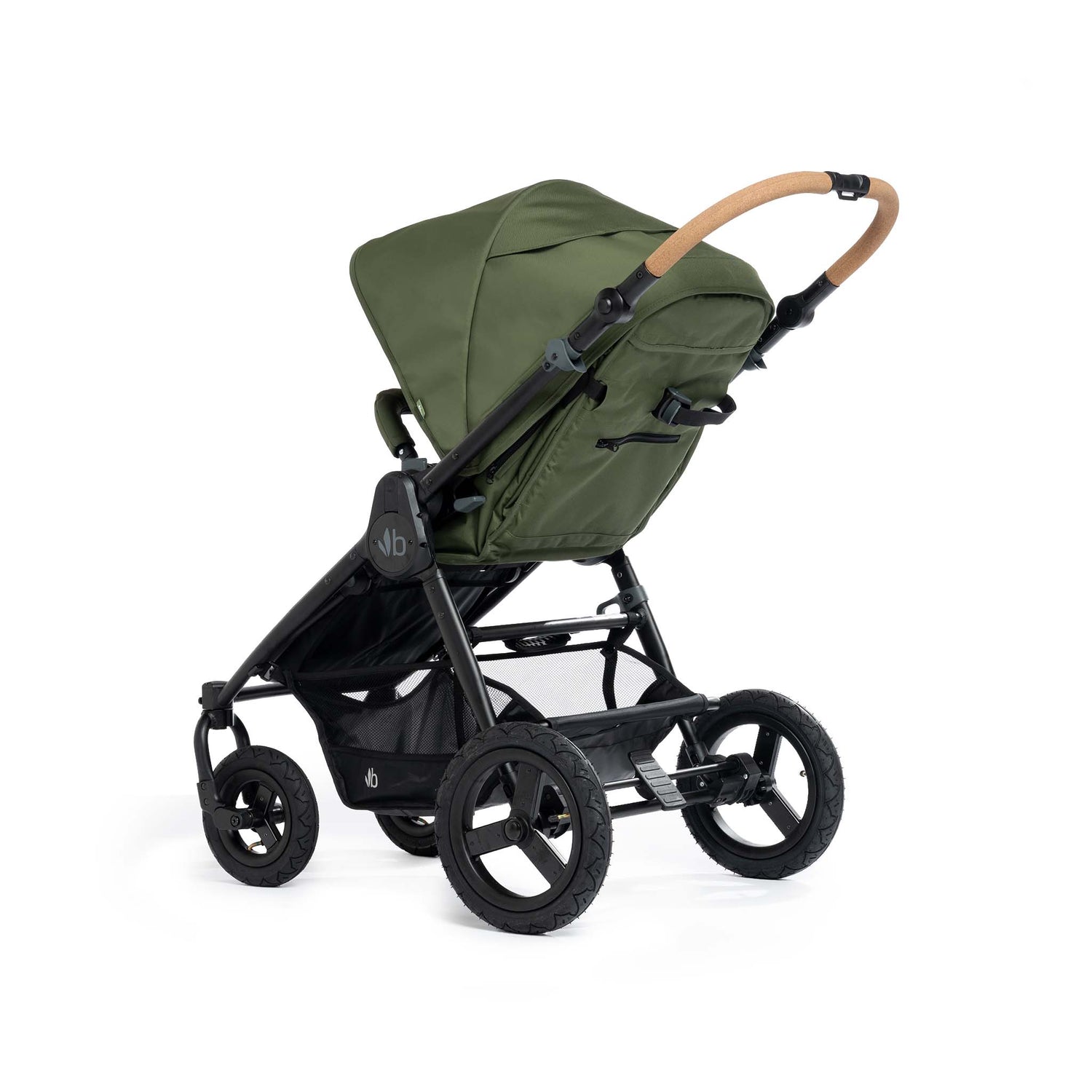 Olive with Black Frame Bumbleride Era Stroller (2024) - Back View