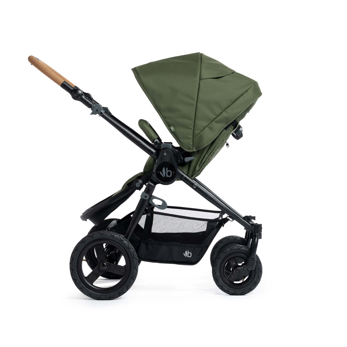 Olive with Black Frame Bumbleride Era Stroller (2024) - Parent Facing View