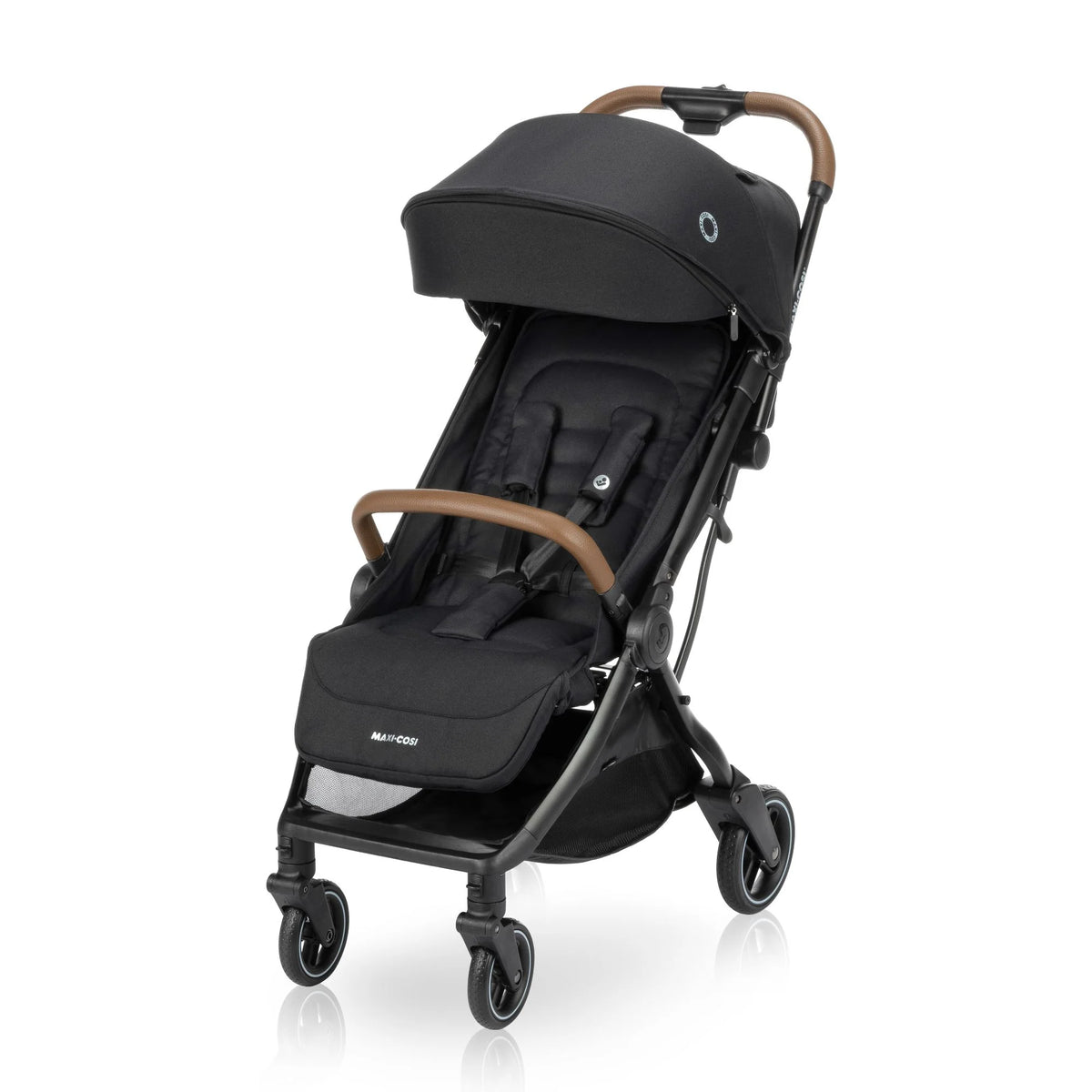 Maxi-Cosi Eva Auto-Fold Lightweight Compact Travel Stroller - Designer Black
