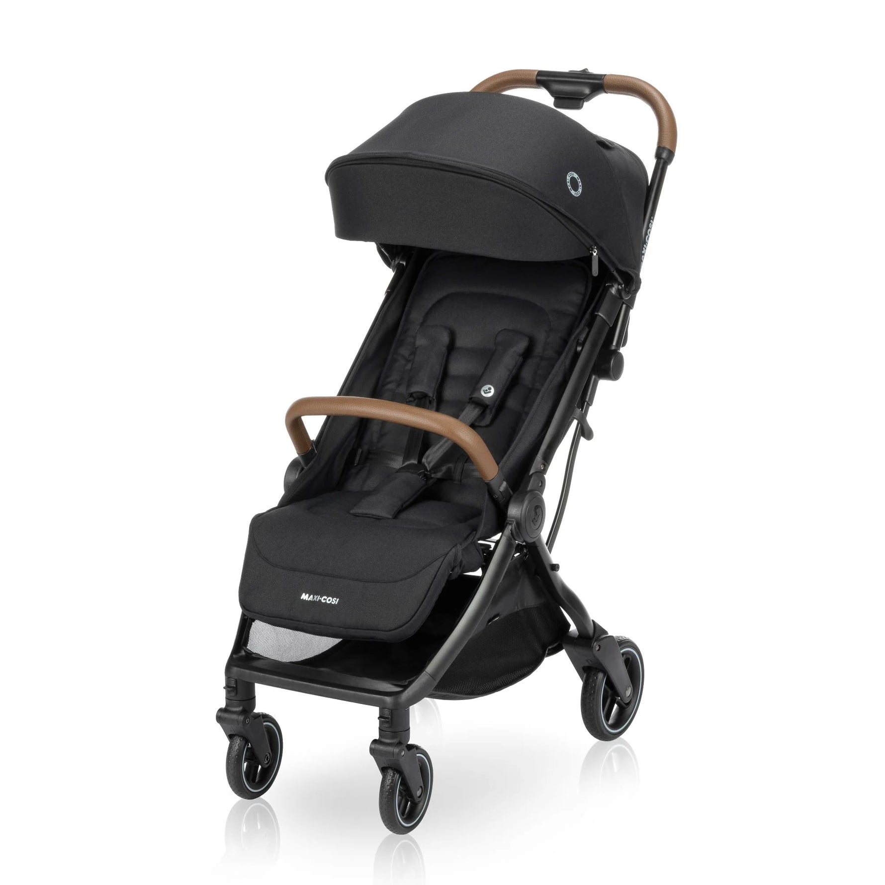 Maxi-Cosi Eva Auto-Fold Lightweight Compact Travel Stroller - Designer Black