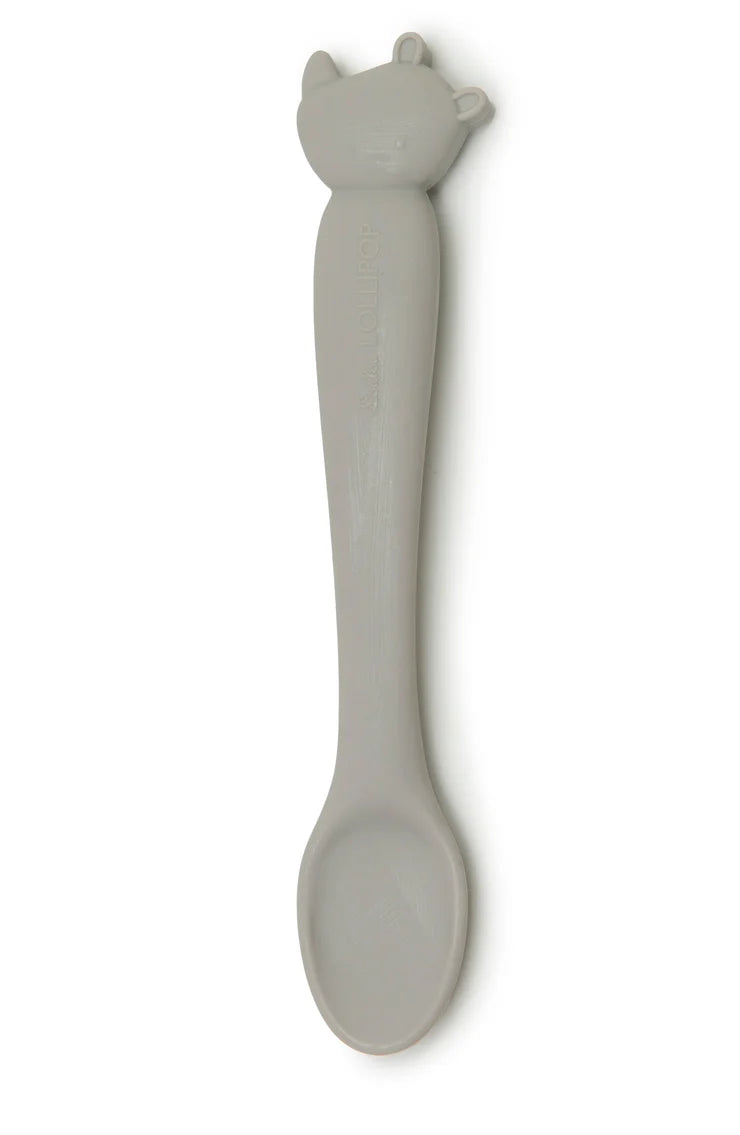 Loulou Lollipop Silicone Feeding Spoon - Rhino