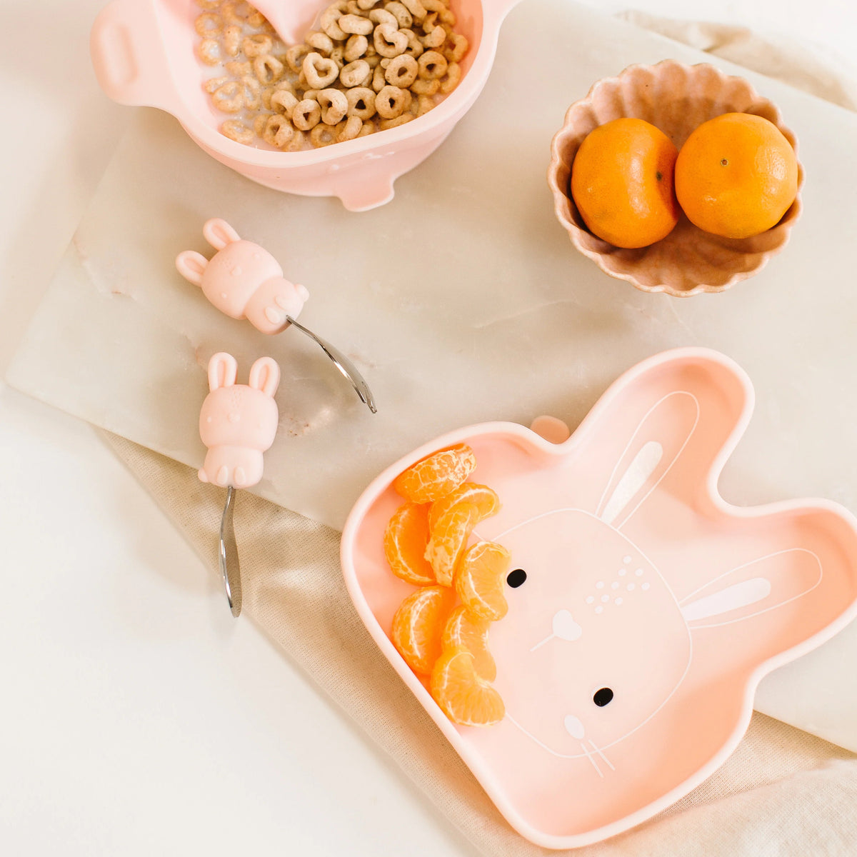 Loulou Lollipop Silicone Suction Snack Plate - Bunny Lifestyle