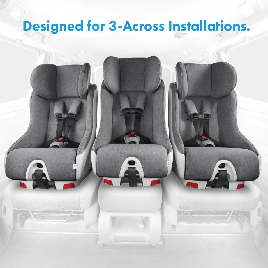 Clek Foonf Convertible Car Seat - Highlands Ziip Designed for 3 Across
