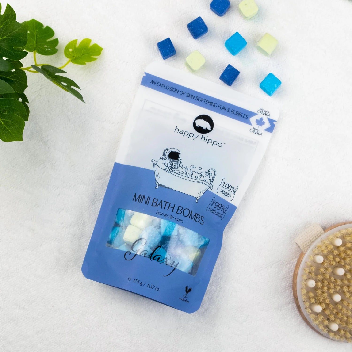 Happy Hippo Mini Bubble Bombs - Galaxy 175g Bag