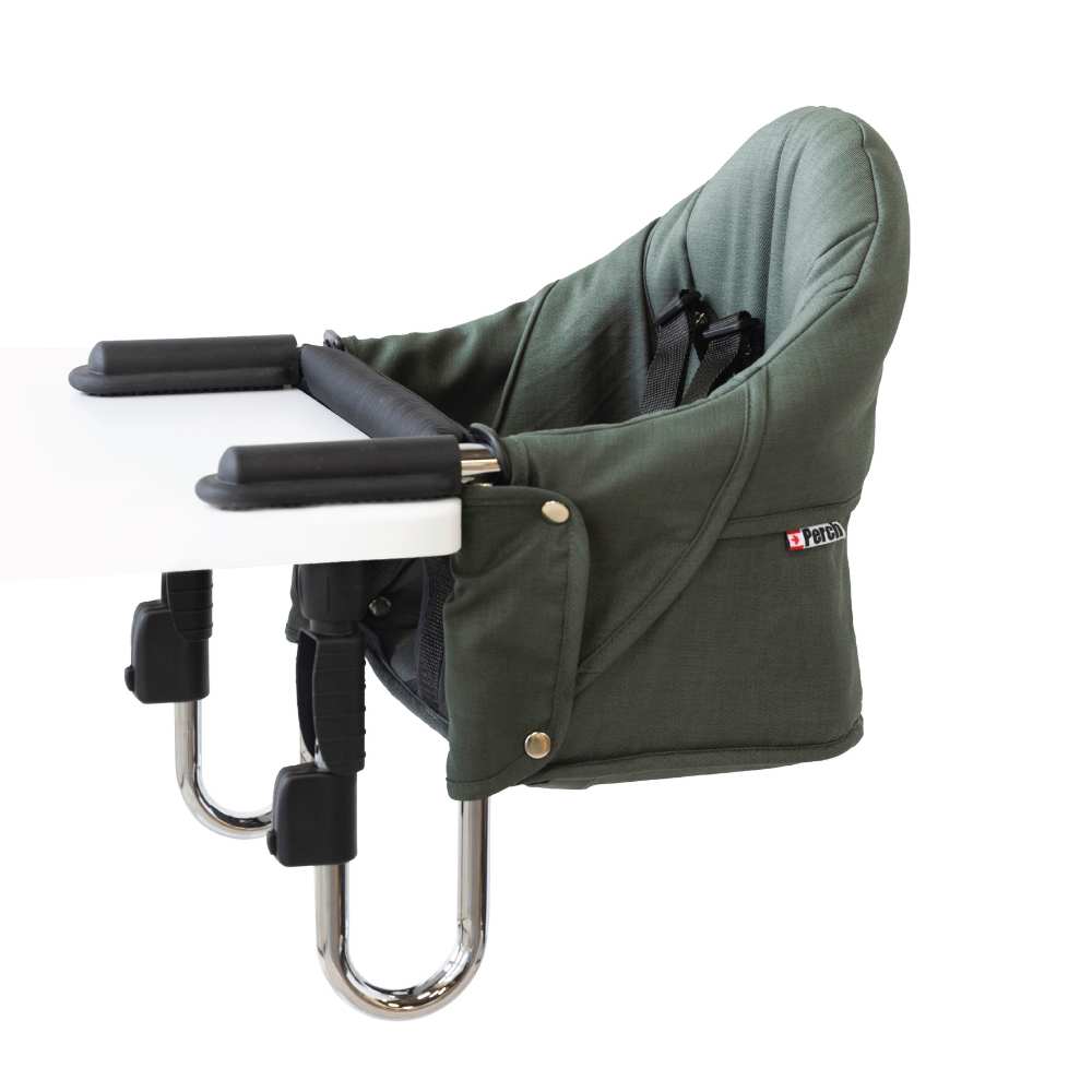 Guzzie + Guss Perch Hanging High Chair - Tropical Green (Chrome Edition)