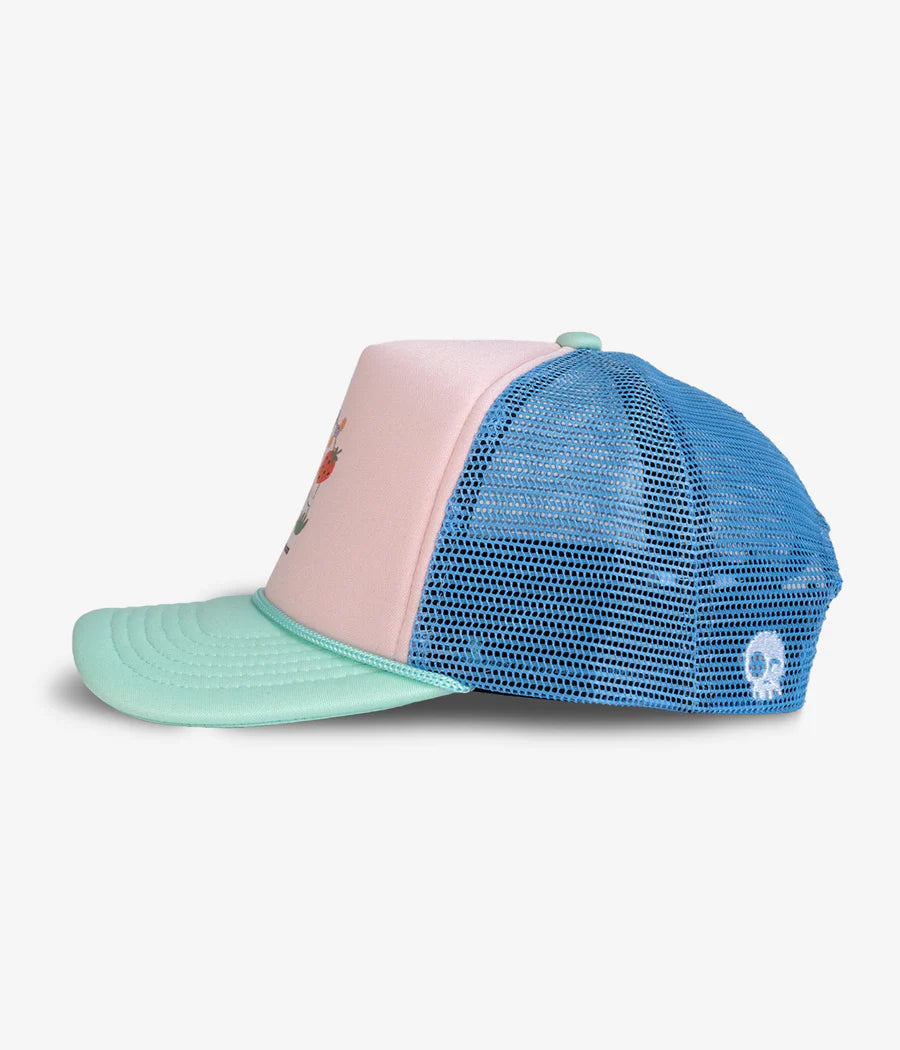 Headster Trucker Hat - Goose Berry Side View