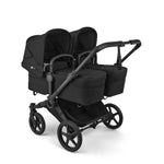 Bugaboo Donkey 6 Mono Complete Stroller - Heritage Black Side Angle Twin Mode with 2 Bassinets