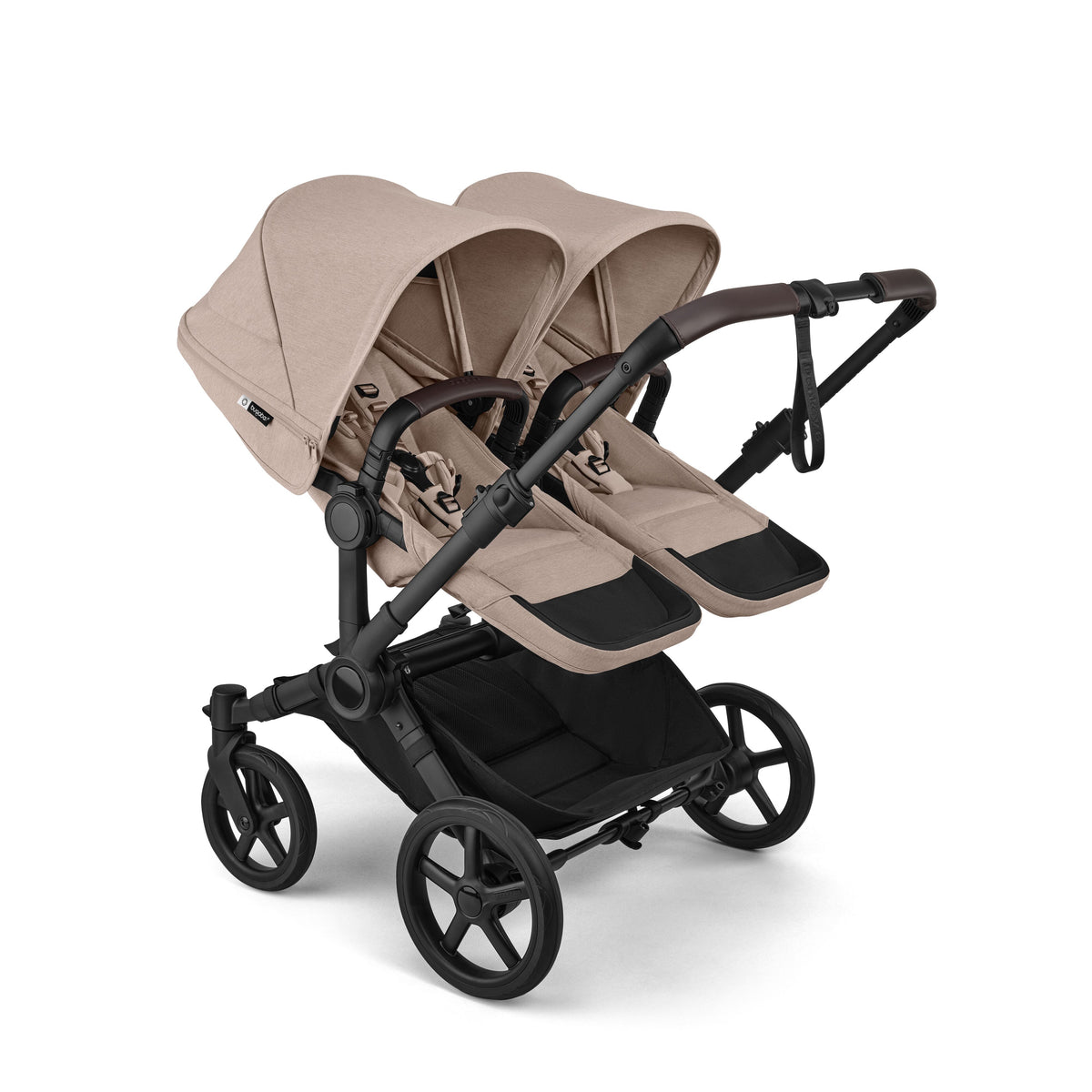 Bugaboo Donkey 6 Mono Complete Stroller - Desert Taupe Melange Duo Model with Multi-Age Kids or Twin Mode