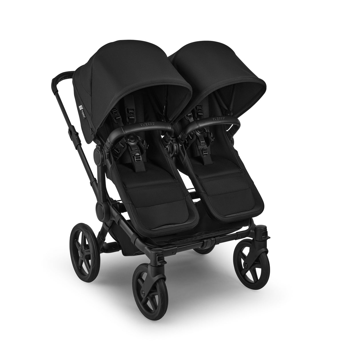 Bugaboo Donkey 6 Mono Complete Stroller - Heritage Black Twin Mode or Duo Mode with 2 Toddler Seats Forward Facing