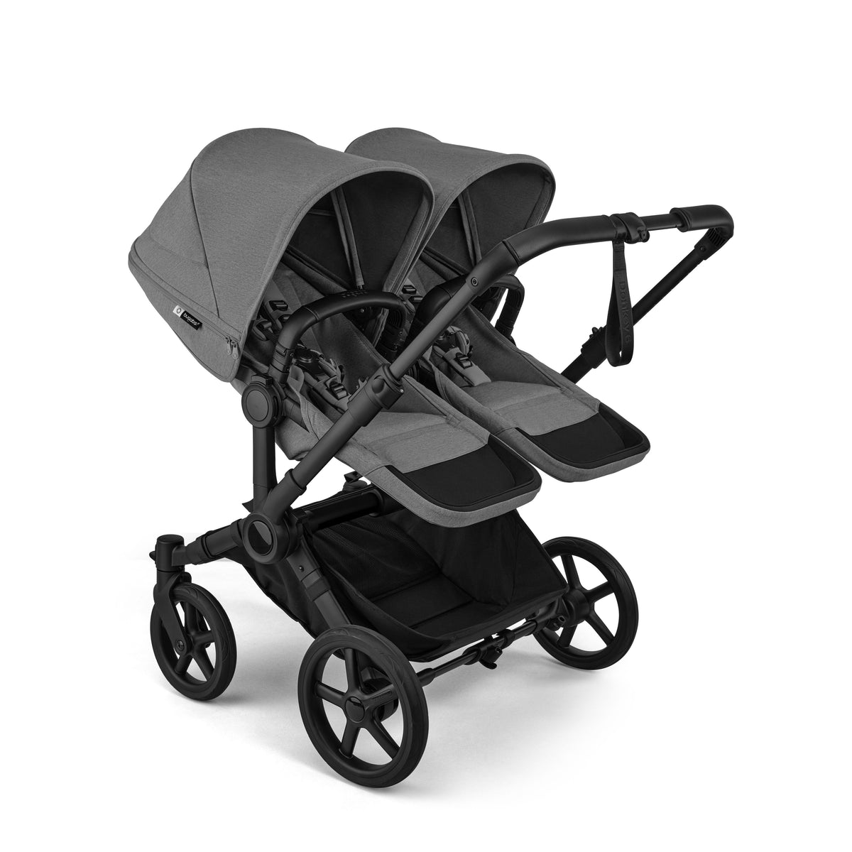 Bugaboo Donkey 6 Mono Complete Stroller - Moon Grey Duo or Twin Mode Parent Facing