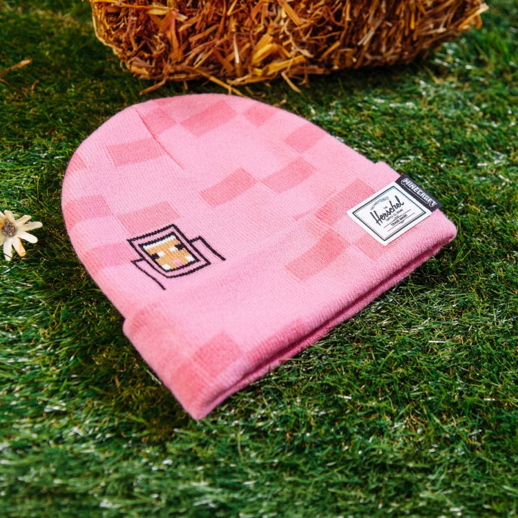 Herschel Minecraft™ Collection Elmer Kids Beanie - Pink Sheep Lifestyle 2