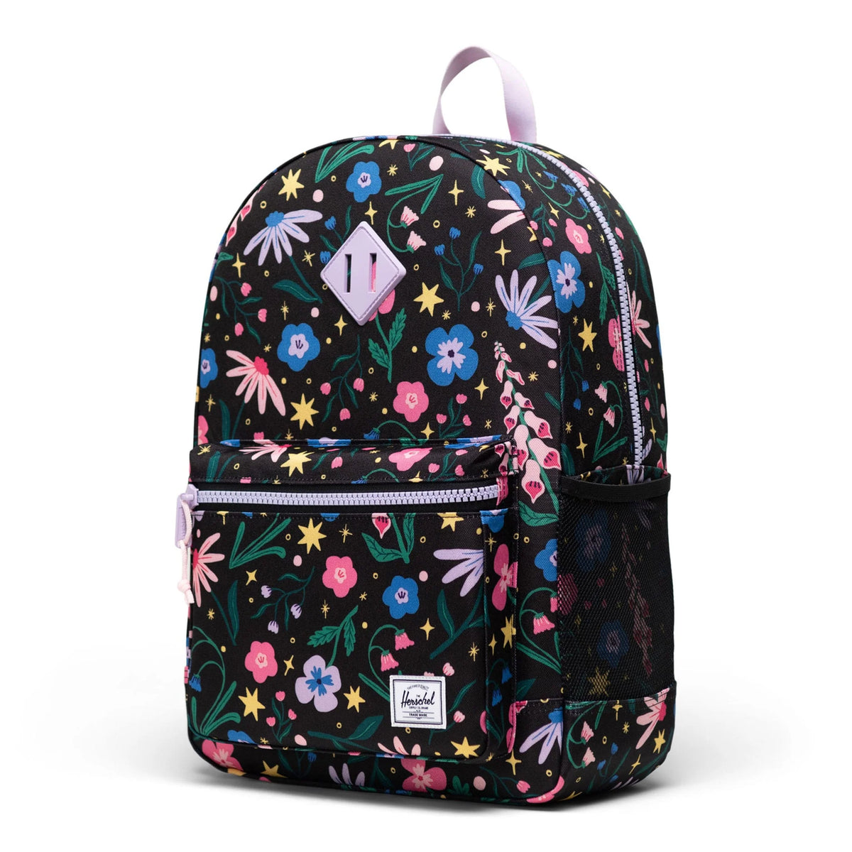 Herschel Heritage Youth Backpack - Enchanted Garden - Side Angle View