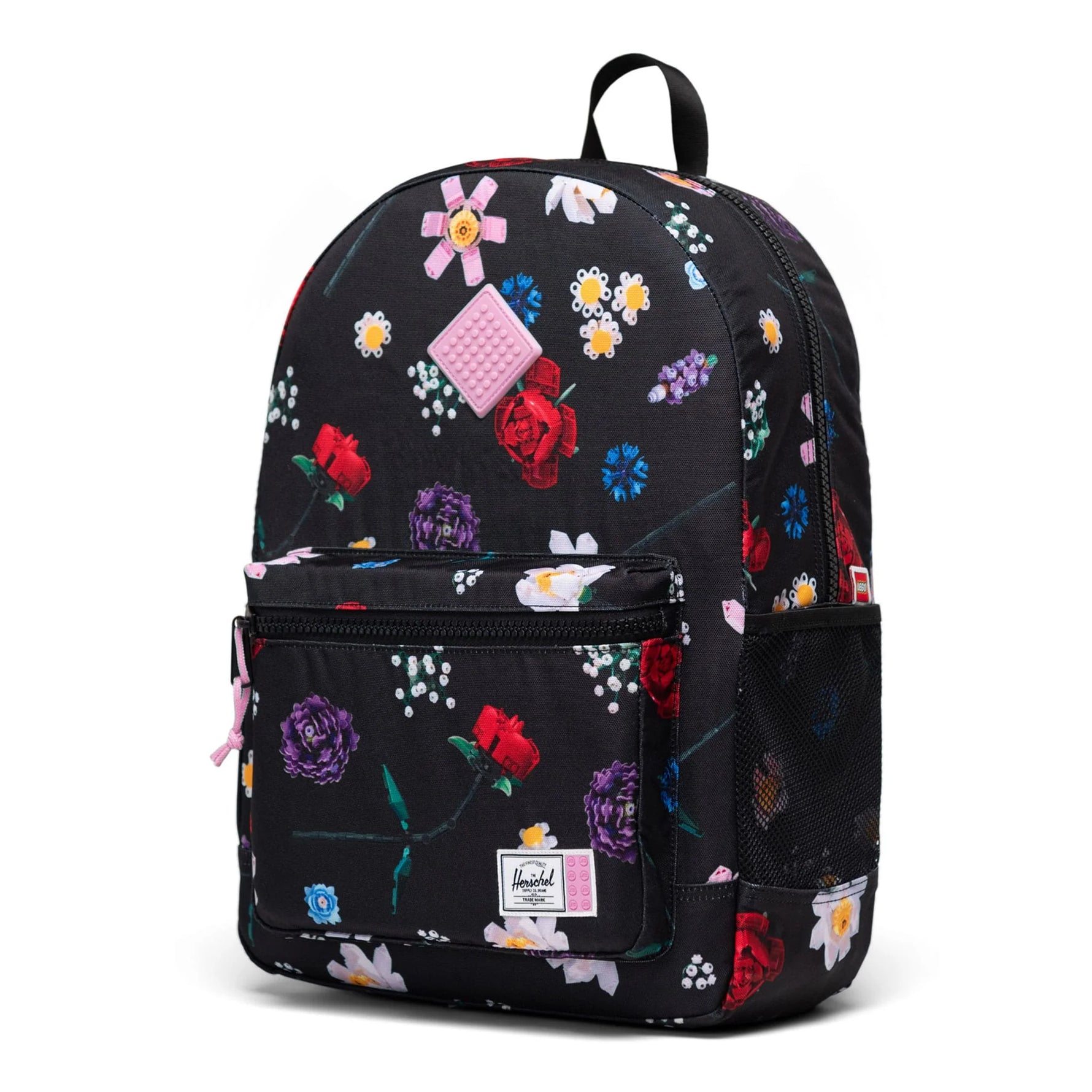 Herschel LEGO® Collection Heritage Youth Backpack - Falling Florals Side Angle View