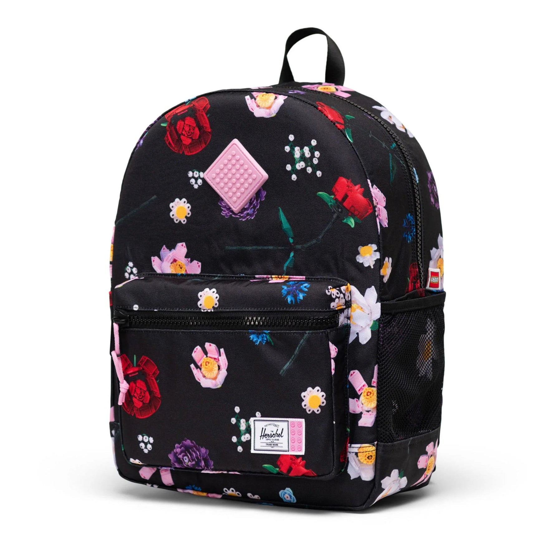 Herschel LEGO® Collection Heritage Kids Backpack - Falling Florals Side Angle