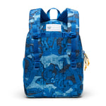 Herschel LEGO® Collection Heritage Kids Backpack - Abstract Bricks Blue Back View with Should Straps and Chest Harness