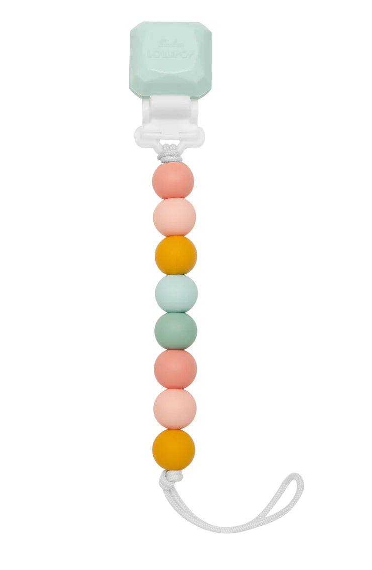 Loulou Lollipop Gem Lolli Pacifier Clip - Rainbow