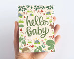 Pedaller Designs Greeting Card - Hello Baby Woodland Forest 3