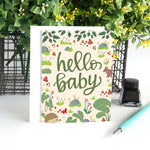 Pedaller Designs Greeting Card - Hello Baby Woodland Forest 2