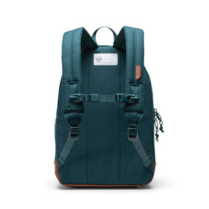 Herschel Heritage Youth Backpack Dark Sea/Saddle Brown - Back View