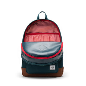 Herschel Heritage Youth Backpack Dark Sea/Saddle Brown - Inside View