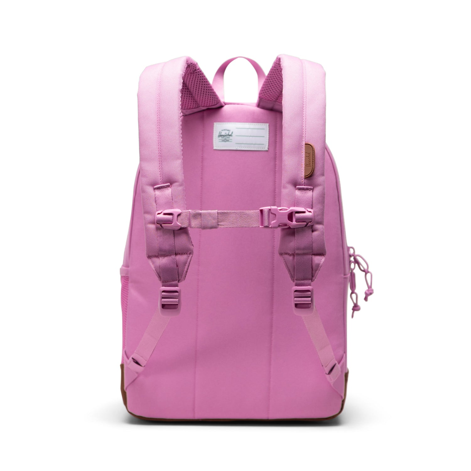 Herschel Heritage Youth Backpack Opera Mauve/Saddle Brown - Back View