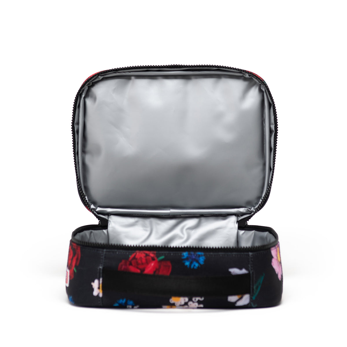 Herschel Pop Quiz LEGO® Collection Lunch Box - Falling Florals Open with Lining